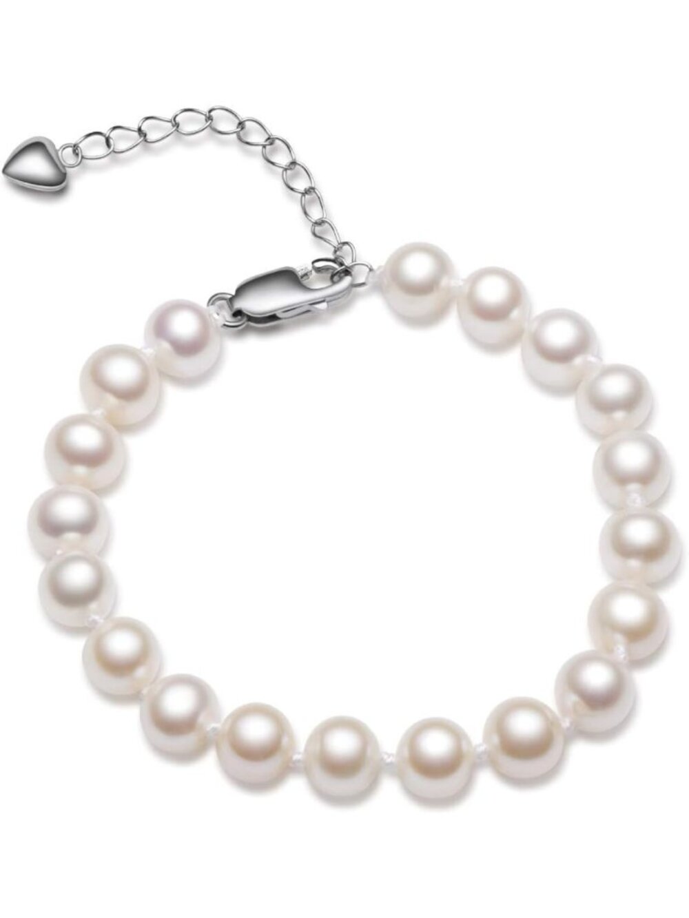 Elegant Freshwater Pearl Bracelets for Women - 925 Sterling Silver, Multiple